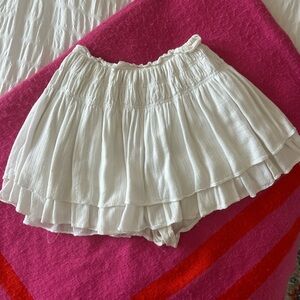 Mustard Seed Cream Ruffle Skort